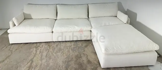 White color home centre cloud sofa