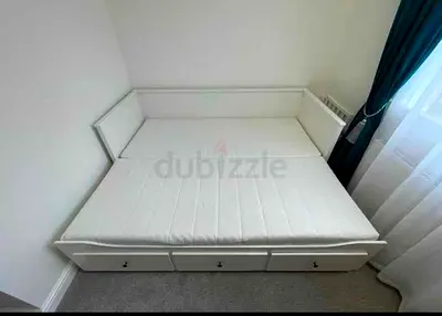 IKEA Hamnes day bed with 2 mattress and 3store