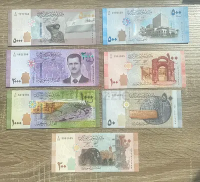 Collection of Syrian Banknotes - Assorted Denominations (Used)