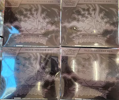 Pokemon TCG Elite Trainer Box - Mega Evolution Pitch Black (4 boxes)