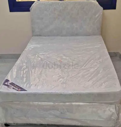 Double Comfortable Double Bed with Double Mattress and Headboard