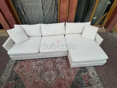 Premium Quality CrateBarrel Lounge Deep feather filled L Shape Sofa