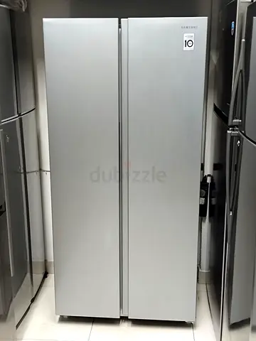 Samsung Side-by-Side Refrigerator - Silver, Good Condition