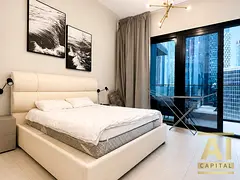 Fully Furnished Studio| High Floor | Balcony