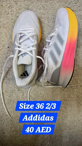 White Adidas running shoes size 36 2/3, light use