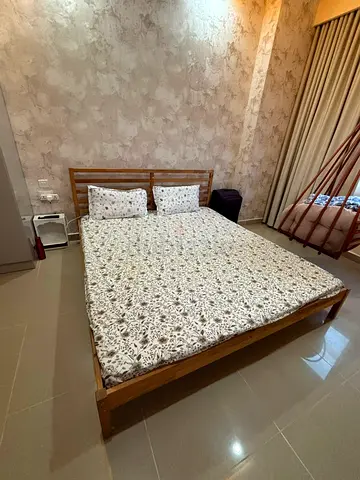 IKEA King size bed with mattress