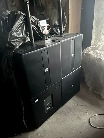04 Speakers of K-array KMT21P passive subwoofer.