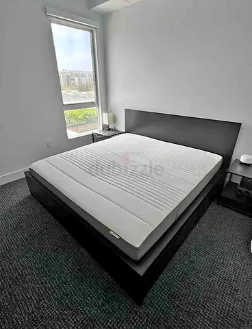 IKEA MALM King Size Bed + 2 Storage Drawers + Mattress