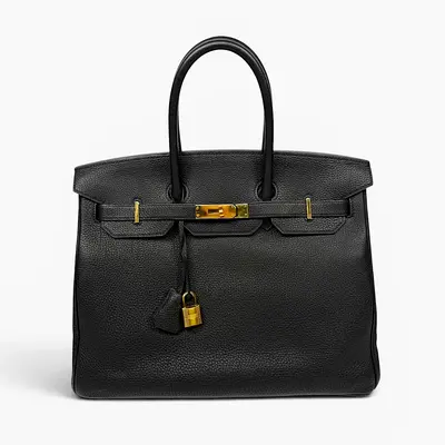 HERMÈS BIRKIN 35 BLACK TOGO LEATHER WITH GOLD HARDWARE