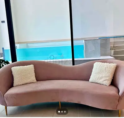 Gorgeous Pink Sofa For Sale