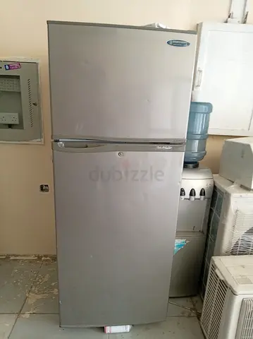 Silver Double-Door Refrigerator - Good Working Condition