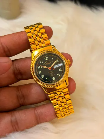 West End Watch Co. Sowar Prima Automatic Ref. 12011 | 1990s Rare Vintage Gold Plated Mens Watch