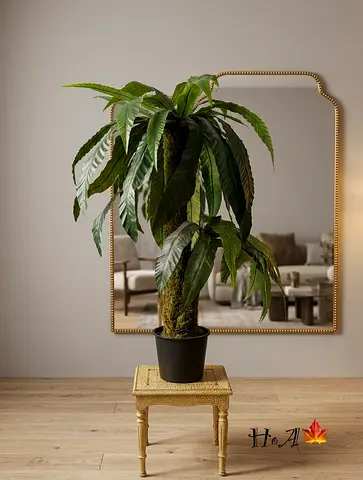 Tall Artificial Palm Tree in Pot — excellent Condition