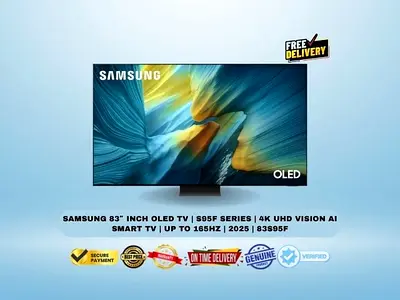 Samsung 83″ Inch OLED TV | S95F Series | 4K UHD Vision AI Smart TV | Up to 165Hz | 2025 | 83S95F