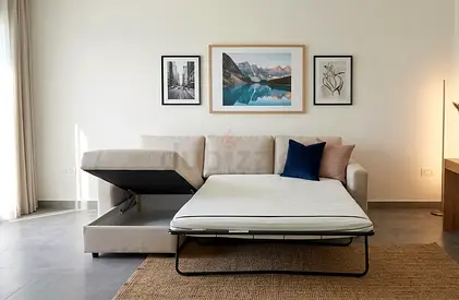 Comfortable and practical sofa bed with generous seating space, easy bed conversion, and excellent s