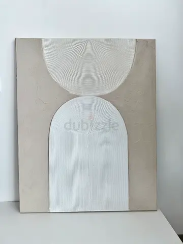 Hand-painted framed canvas artwork (ready to hang) 100x80 two pieces