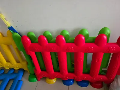 Colorful Interlocking Plastic Baby Playpen Panels - Set of Pieces