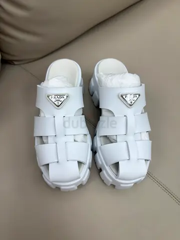 Prada Monolith Sandals White size 35
