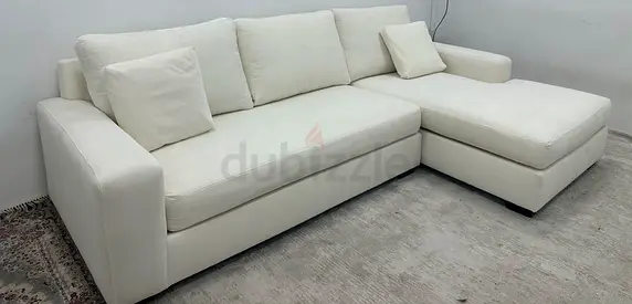 Like new condition pottery barn lshape sofa