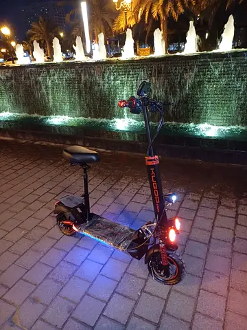 Dual-motor Electric Scooter with Seat - Good Condition