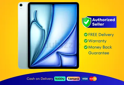Apple iPad Air 13 inch - M2 Chip - WiFi + Cellular - 128GB - Blue, A2899 | Brand New |  Warranty | F