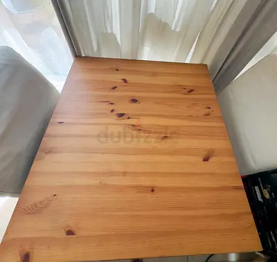 Ikea Solid wood square dining table - light pine, good condition