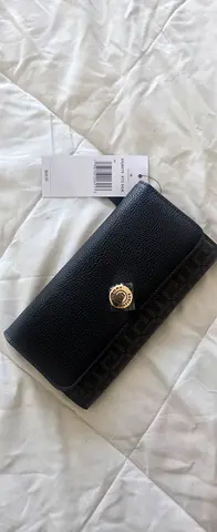 Black womens wallet with tag - like new