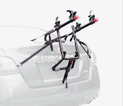 Trunk-mounted 2-Bike Rack - Foldable Car Bicycle Carrier