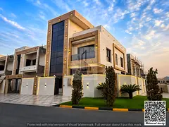 Luxury Villa for Sale in Al Zahia – Ajman | Corner with Pool, Rooftop, and Outdoor Seating