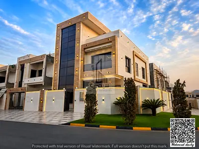 Luxury Villa for Sale in Al Zahia – Ajman | Corner with Pool, Rooftop, and Outdoor Seating