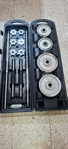 Dumbbell and barbell 50kg set gym fitness