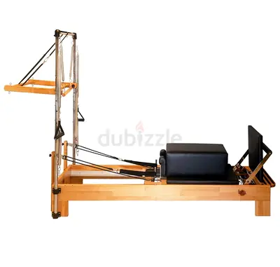Pilates Reformer with Tower - Wooden Cadillac Reformer in Perfect Condition