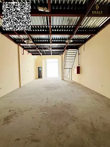 Warehouse with Mezzanine | 2,000 Sq. Ft. | 4 Cheques | Ajman Industrial Area 2