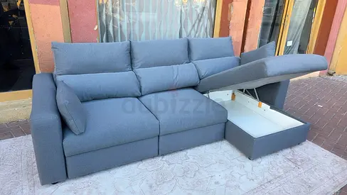 ikea Eskilstuna L shape sofa bed with storage