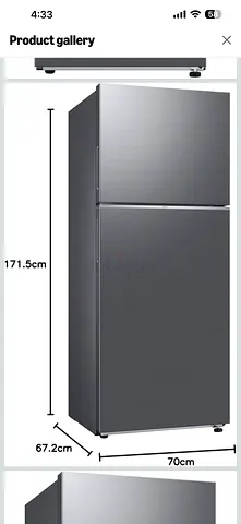 Used Top Freezer Refrigerator - 171.5 cm, Stainless Finish