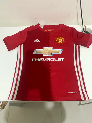 Manchester United Home Football Jersey - Red, 9-10 adidas