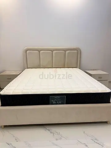 bedframe mattress night stand dresser sold together