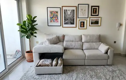 Stylish L-Shape Sofa Bed
Soft Comfortable Seating
Hidden Storage
Left or Right Fitting