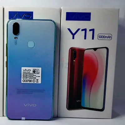 Vivo Y11 (5000mAh) - Blue, Good Condition with Box