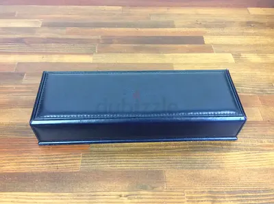 CHOPARD Black leather long jewelry/watch storage box