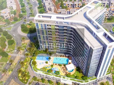 Pool & community view large 1 bhk