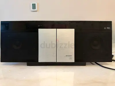 Sharp Compact Stereo System with CD Player and Dual Speakers