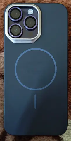 iPhone with MagSafe-compatible protective case (good condition)