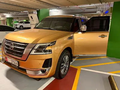 Nissan Patrol LE Platinum 2021 GCC Specs.From Al Masood Platinum Agency 2021, Agency Follow-up V8
