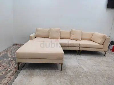 West elm beige color Authentic lshape sofa