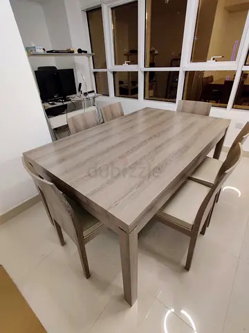 Home dining set — table and 6 chairs