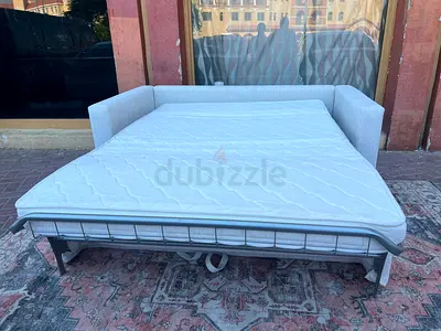 Italian sofa bed with mattress pull out