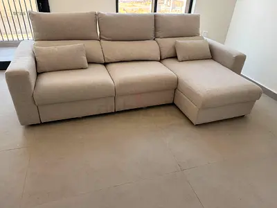 Ikea Eskilstuna L shape sofa bed with storage