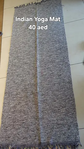 Grey Indian Yoga Mat / Rug - Lightly Used