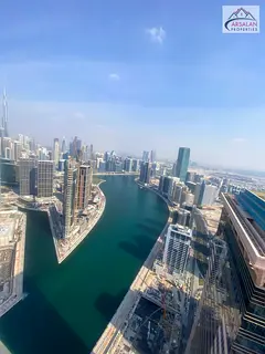 High-Floor 3BR | Churchill Residence | Canal & Burj Khalifa Views | Unfurnished
